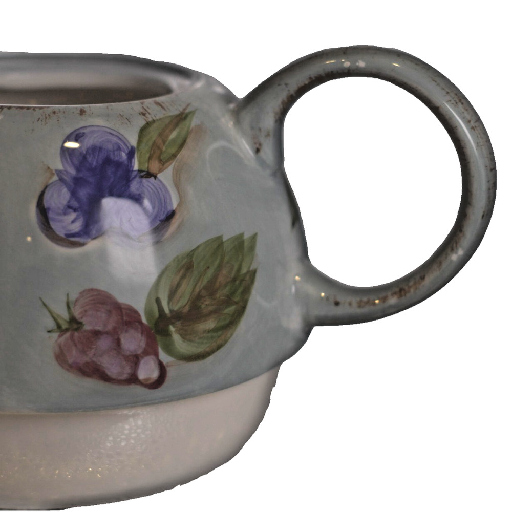 Vintage MESA INTERNATIONAL Blue Fruit Teapot for One Cup & Pot with Lid - Picture 10 of 16